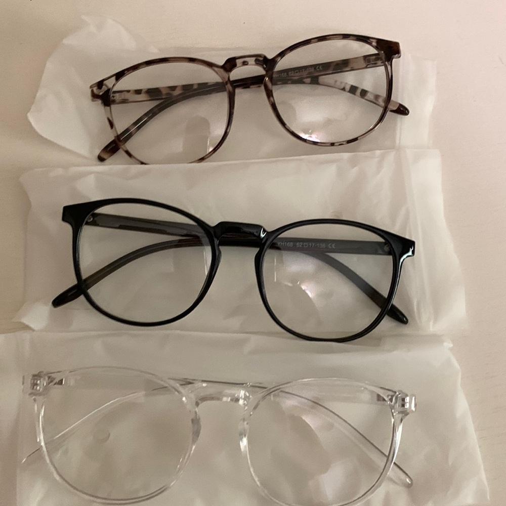 Set of 3 blue light glasses